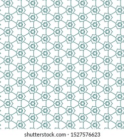 Seamless vector pattern in geometric ornamental style