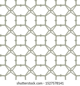 Seamless vector pattern in geometric ornamental style