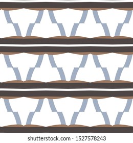 Seamless vector pattern in geometric ornamental style