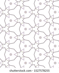 Seamless vector pattern in geometric ornamental style