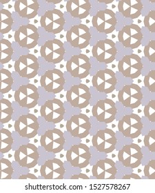 Seamless vector pattern in geometric ornamental style