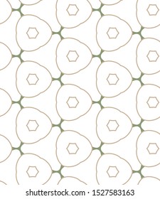 Seamless vector pattern in geometric ornamental style