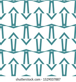 Seamless vector pattern in geometric ornamental style