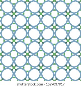 Seamless vector pattern in geometric ornamental style