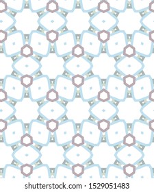 Seamless vector pattern in geometric ornamental style