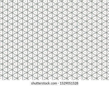 Seamless vector pattern in geometric ornamental style