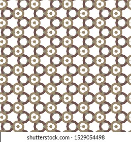 Seamless vector pattern in geometric ornamental style