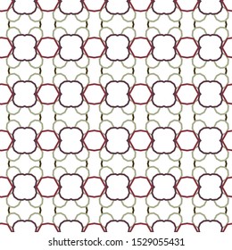 Seamless vector pattern in geometric ornamental style