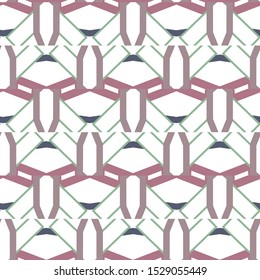 Seamless vector pattern in geometric ornamental style