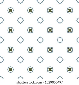 Seamless vector pattern in geometric ornamental style