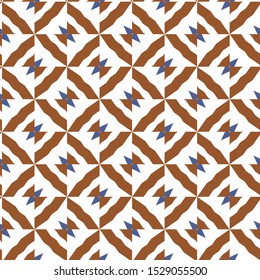 Seamless vector pattern in geometric ornamental style