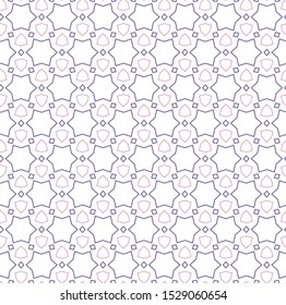 Seamless vector pattern in geometric ornamental style