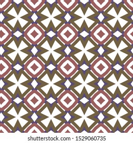 Seamless vector pattern in geometric ornamental style