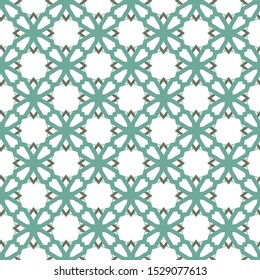 Seamless vector pattern in geometric ornamental style