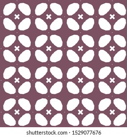 Seamless vector pattern in geometric ornamental style