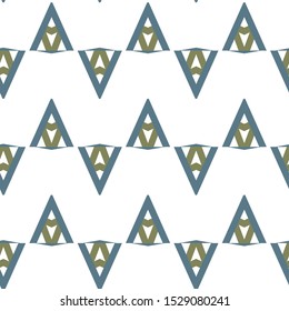 Seamless vector pattern in geometric ornamental style