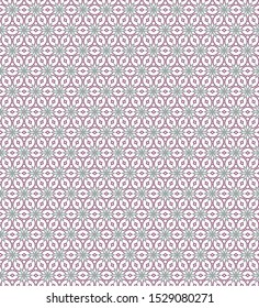 Seamless vector pattern in geometric ornamental style