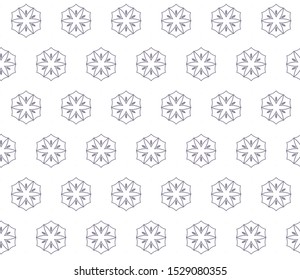 Seamless vector pattern in geometric ornamental style