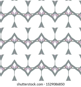 Seamless vector pattern in geometric ornamental style