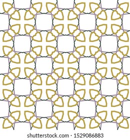Seamless vector pattern in geometric ornamental style