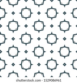 Seamless vector pattern in geometric ornamental style