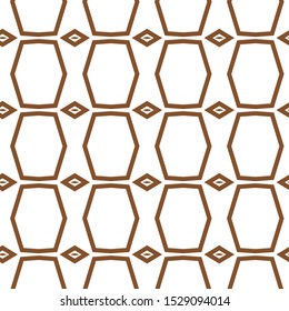 Seamless vector pattern in geometric ornamental style