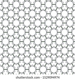 Seamless vector pattern in geometric ornamental style
