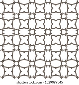 Seamless vector pattern in geometric ornamental style