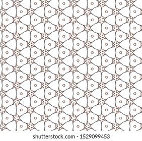 Seamless vector pattern in geometric ornamental style