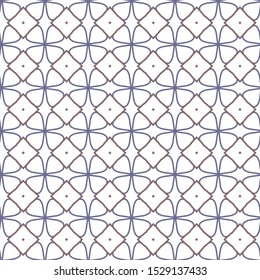 Seamless vector pattern in geometric ornamental style