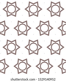 Seamless vector pattern in geometric ornamental style