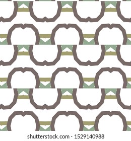 Seamless vector pattern in geometric ornamental style