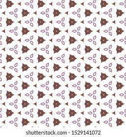Seamless vector pattern in geometric ornamental style