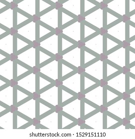 Seamless vector pattern in geometric ornamental style
