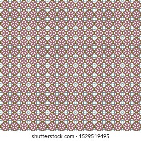 Seamless vector pattern in geometric ornamental style