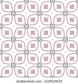 Seamless vector pattern in geometric ornamental style