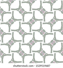 Seamless vector pattern in geometric ornamental style