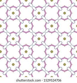 Seamless vector pattern in geometric ornamental style