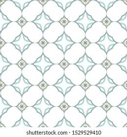 Seamless vector pattern in geometric ornamental style