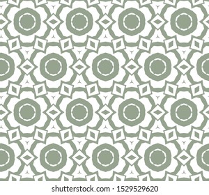 Seamless vector pattern in geometric ornamental style