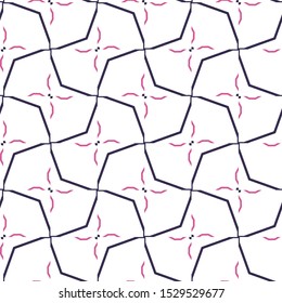 Seamless vector pattern in geometric ornamental style