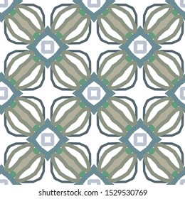 Seamless vector pattern in geometric ornamental style