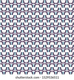 Seamless vector pattern in geometric ornamental style