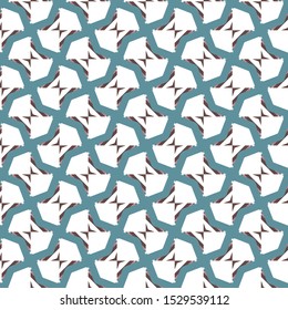 Seamless vector pattern in geometric ornamental style