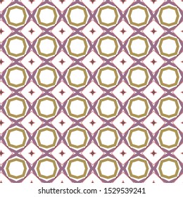 Seamless vector pattern in geometric ornamental style