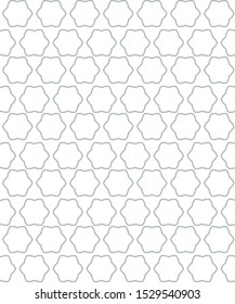 Seamless vector pattern in geometric ornamental style