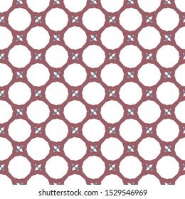 Seamless vector pattern in geometric ornamental style