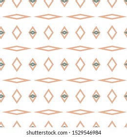 Seamless vector pattern in geometric ornamental style