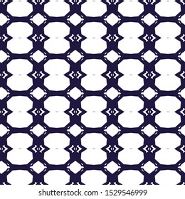 Seamless vector pattern in geometric ornamental style