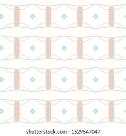Seamless vector pattern in geometric ornamental style